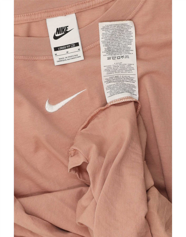 Nike - Camiseta holgada para hombre, color rosa medio, algodón
