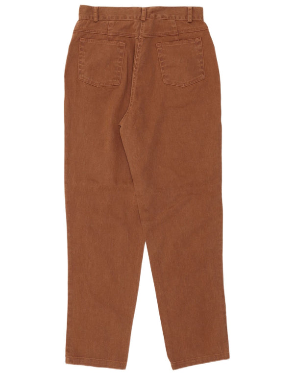 Raspberry Jeans cónicos de cintura alta para mujer UK 14 Medium W30 L29 Algodón marrón
