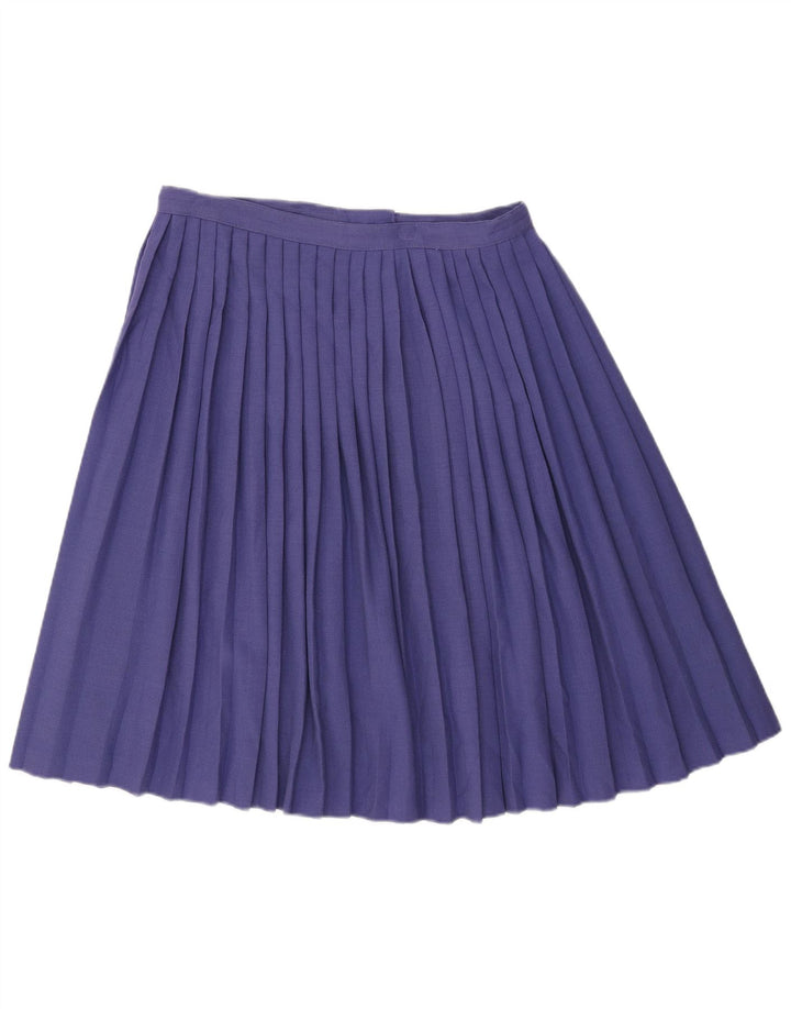 Vintage mujer falda plisada W32 grande púrpura