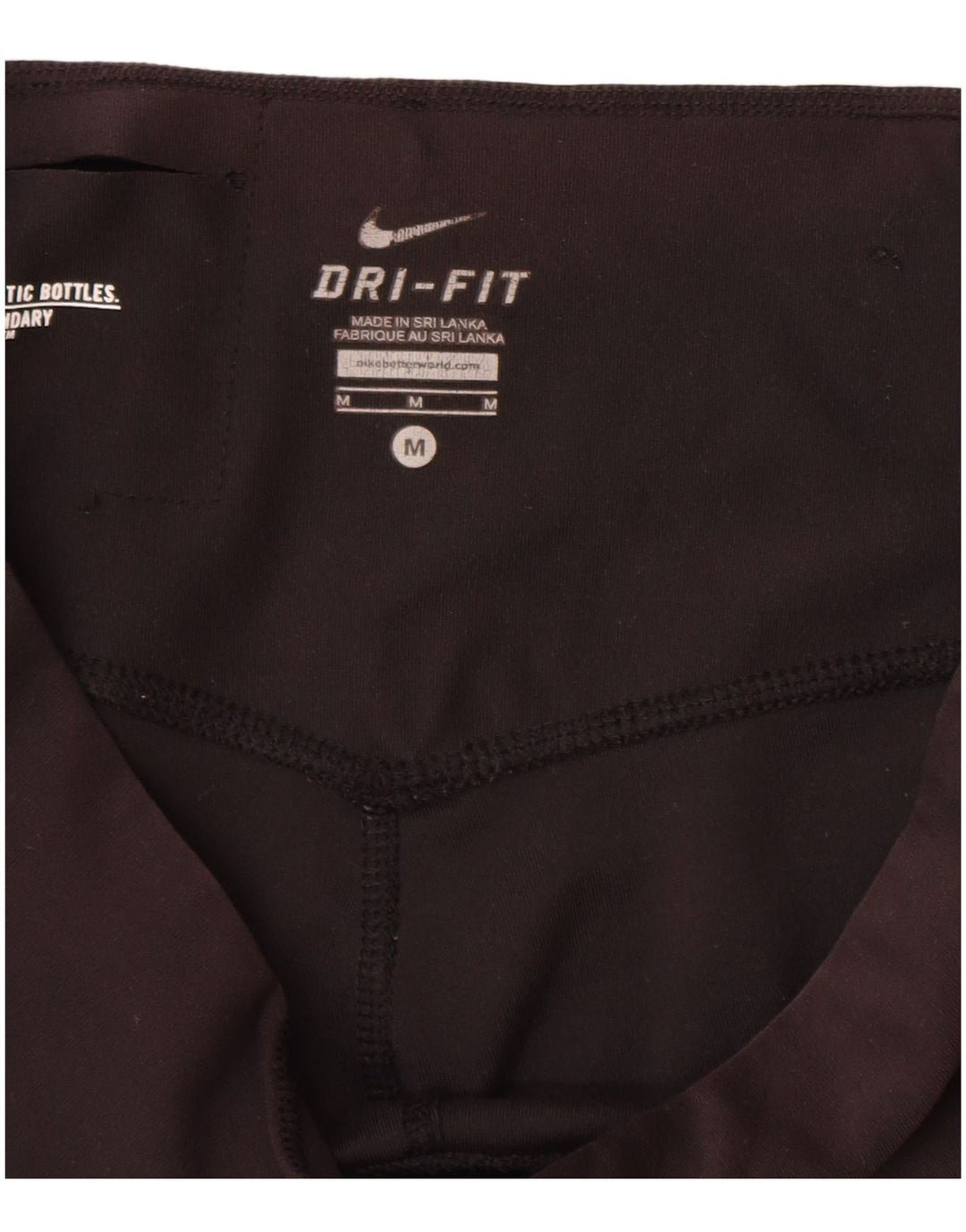 Nike - Leggings capri Dri Fit para mujer, talla M, poliéster negro