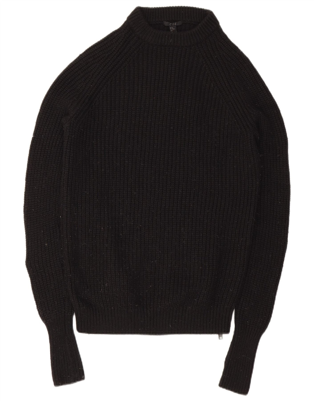 Cos Jersey de cuello redondo para hombre XS Lana negra
