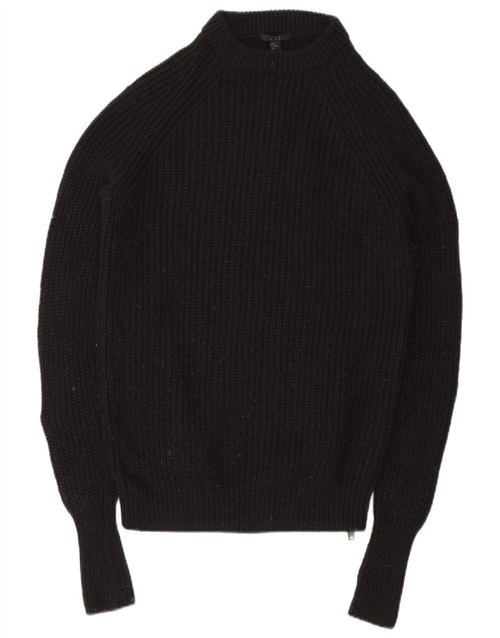 Cos Jersey de cuello redondo para hombre XS Lana negra