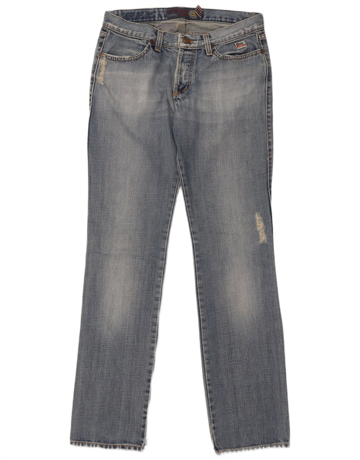 Roy Rogers Vaqueros ajustados desgastados para hombre W31 L34 Algodón azul