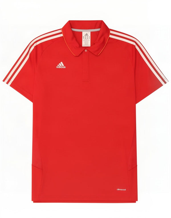 Adidas Polo Climacool para hombre UK 48/50 XL Poliéster rojo