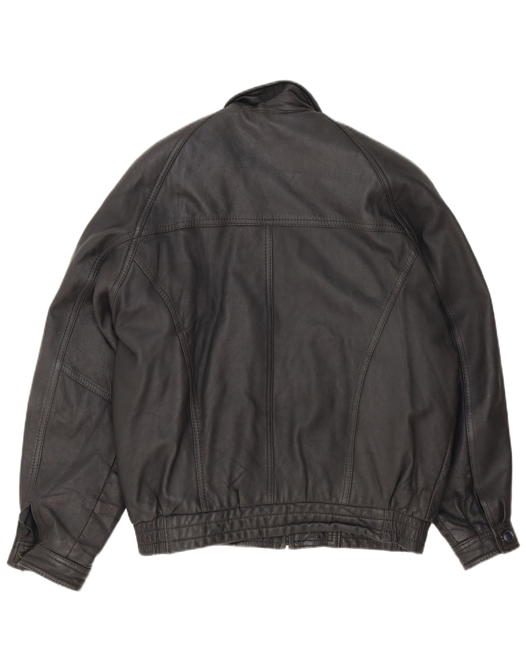 Fatigue Chaqueta de cuero para hombre Reino Unido 40 Grande Negro