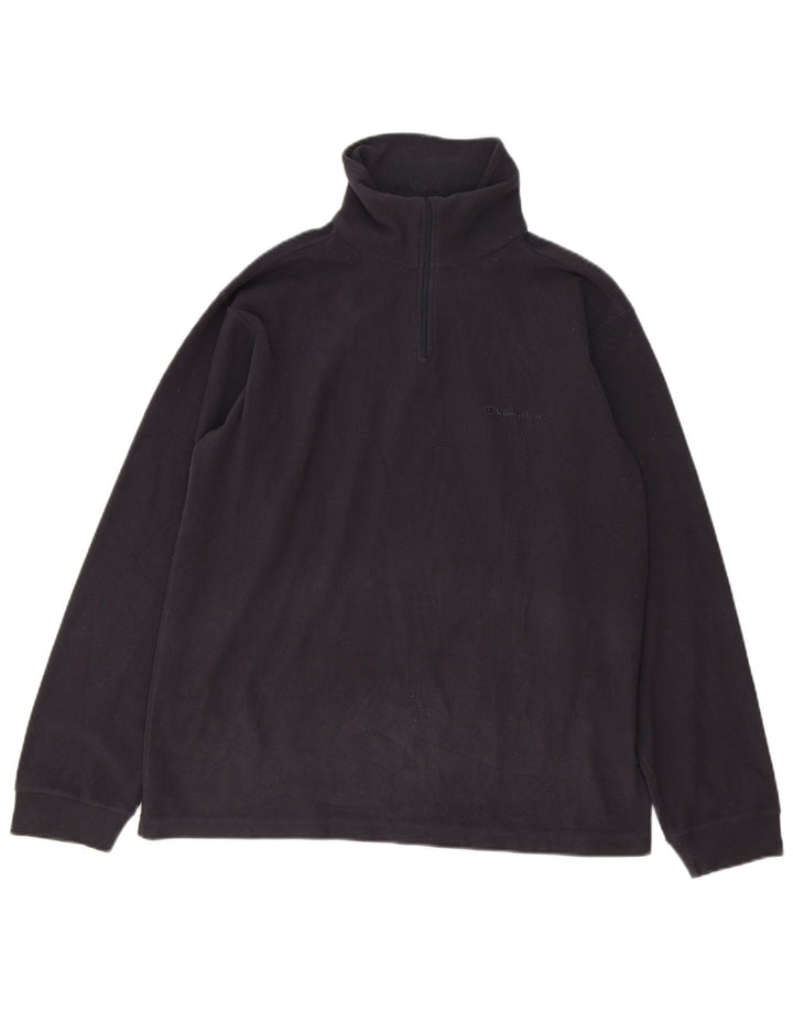 Champion Jersey De Polar Con Cremallera Y Cuello Para Hombre Poliéster Gris Medio