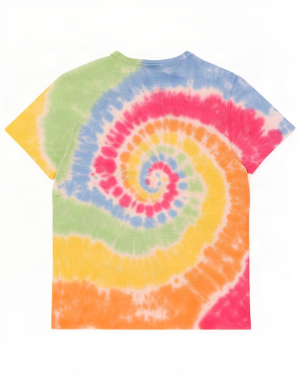 J. Crew Camiseta teñida en prenda para hombre Camiseta mediana de algodón teñido anudado multicolor