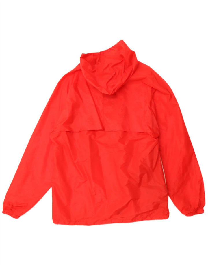 K-WAY Chaqueta impermeable con capucha para hombre UK 40 Large Red Polyamide