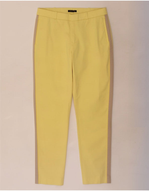 Pantalón chino Massimo Dutti para mujer EU 40 Medium W28 L26 Bloque de color amarillo