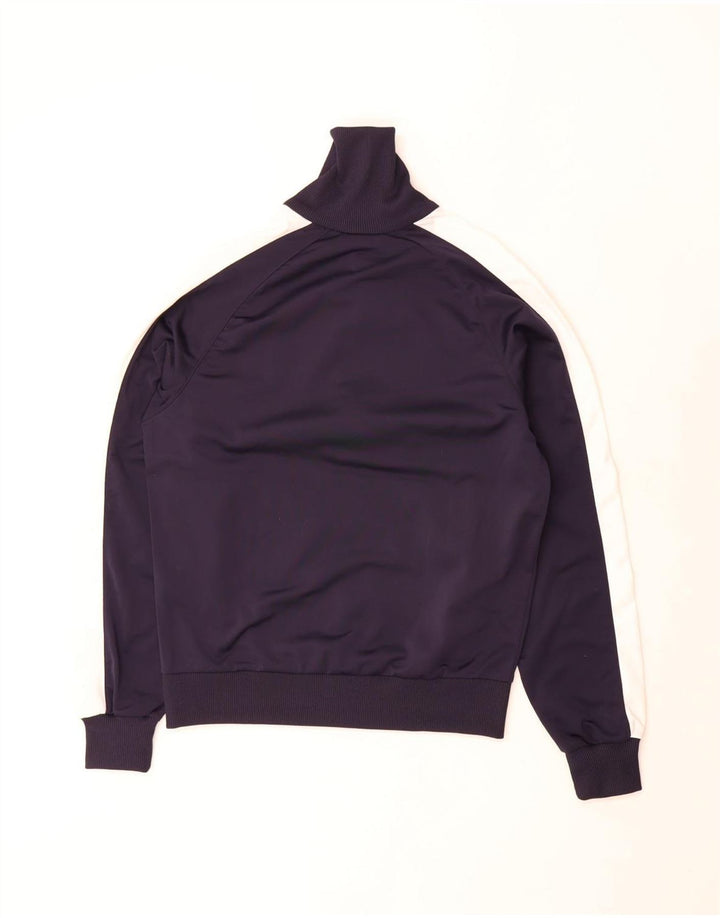 Puma Chaqueta superior de chándal para hombre Poliéster color block azul marino mediano