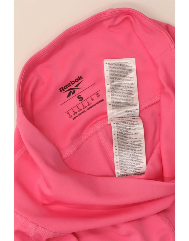Reebok Leggings para mujer Reino Unido 8/10 Pequeño Rosa Poliéster