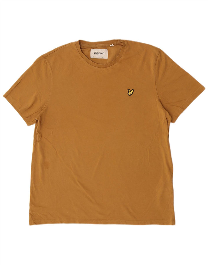 Lyle & Scott Camiseta Hombre Top XL Algodón Marrón