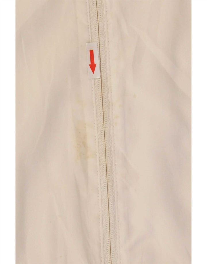 Puma Chaqueta de chándal para hombre, talla grande, color blanco, poliéster con bloques de color