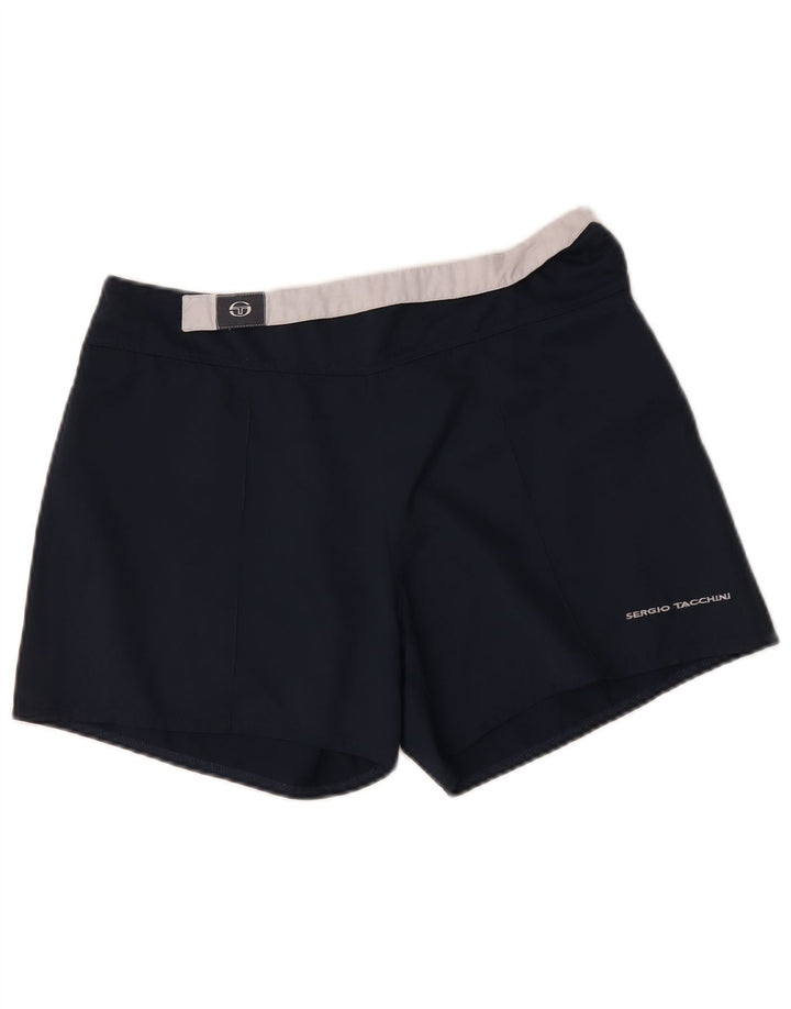 SERGIO TACCHINI Pantalones cortos casuales para mujer W32 Grande Azul marino