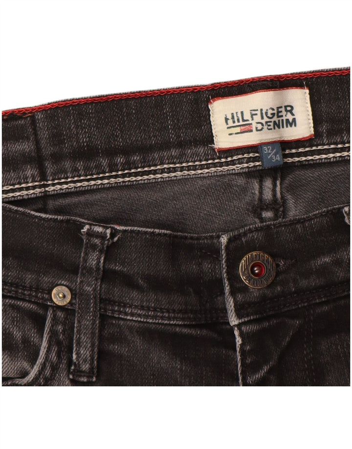 Tommy Hilfiger Vaqueros ajustados para hombre W32 L34 Algodón negro