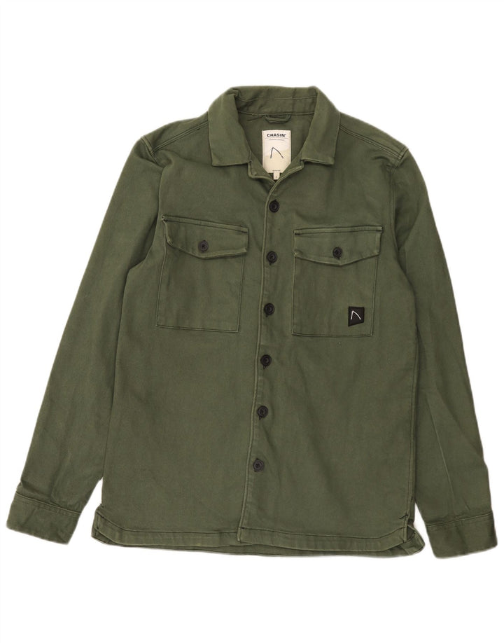Camisa Chasin Hombre Grande Algodón Verde