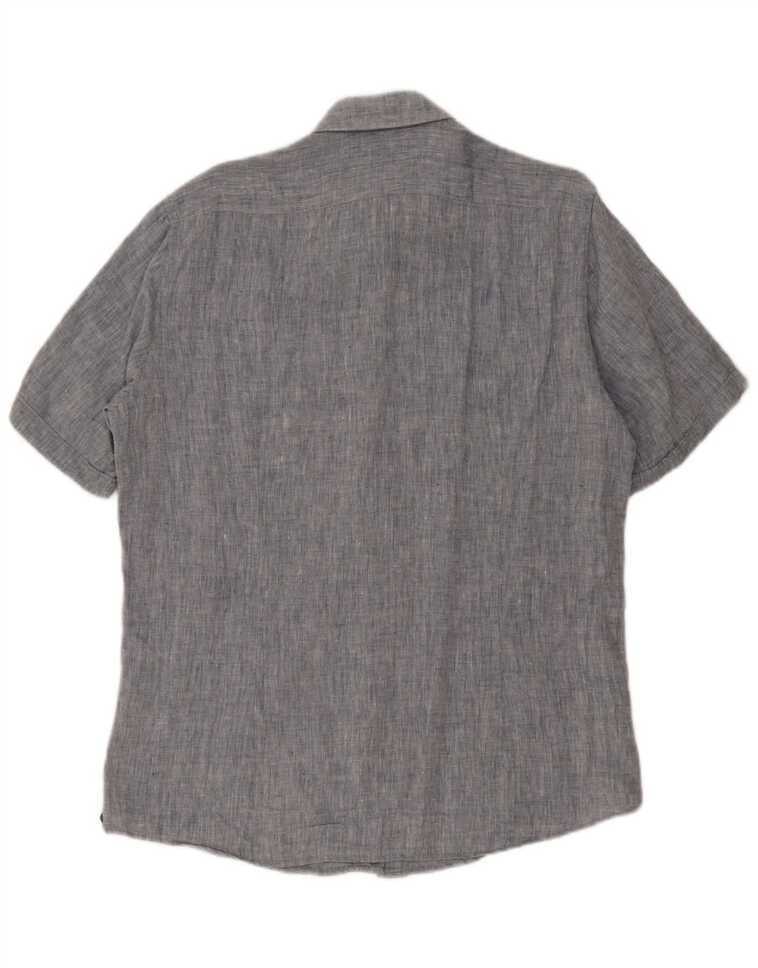 Camisa Hugo Boss Hombre Manga Corta Algodón Azul Grande
