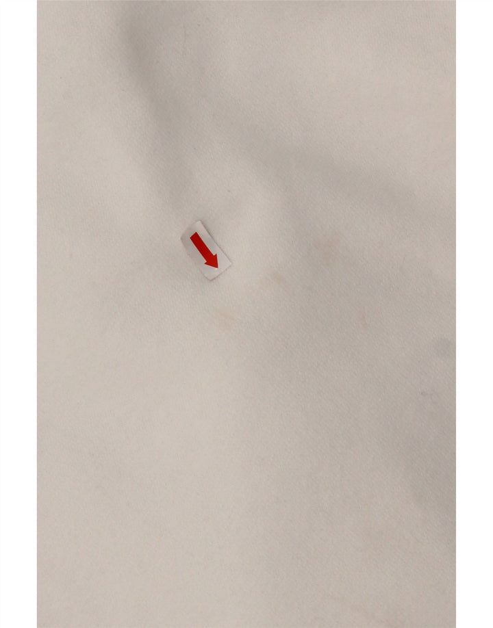 HOLLISTER Jersey con capucha para hombre, talla grande, algodón blanco