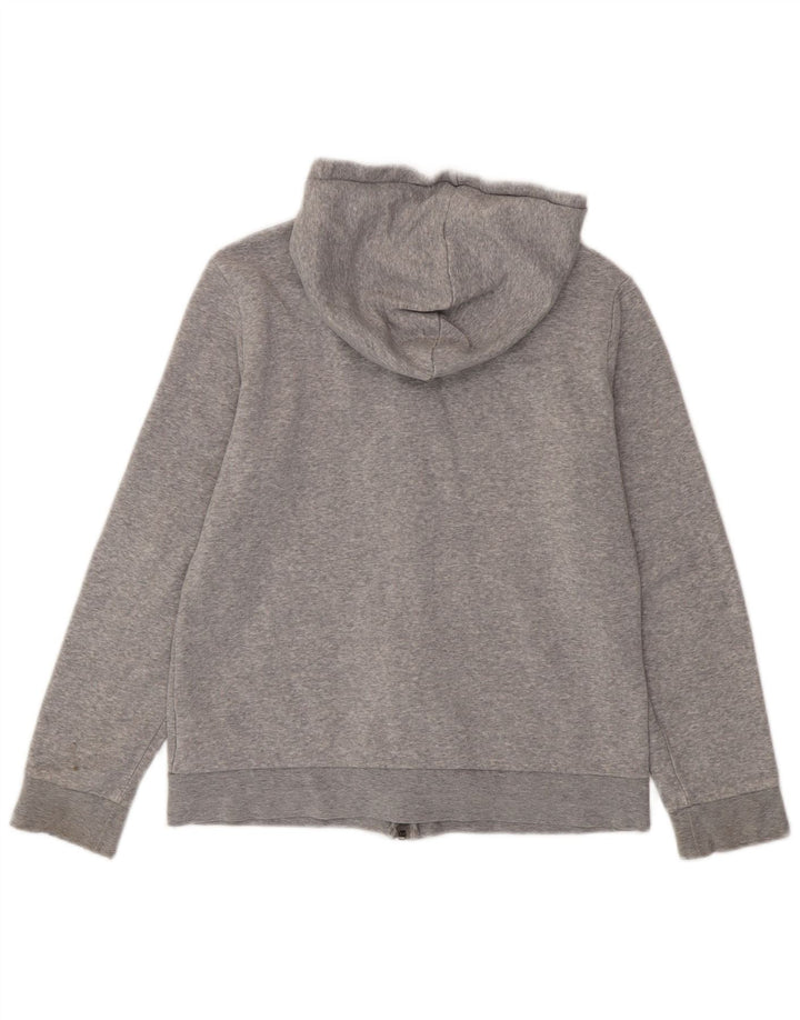ADIDAS Sudadera con capucha y cremallera corta para mujer Reino Unido 16/18 Grande Gris Algodón