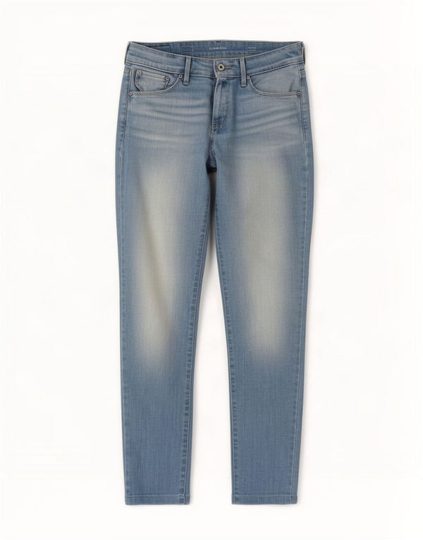 Levi's Womens Demi Curve Mid Rise Skinny Jeans W26 L32 Blue Cotton