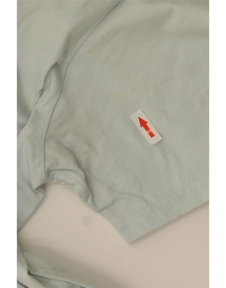 Billabong Hombre Camiseta Top Grande Azul Algodón