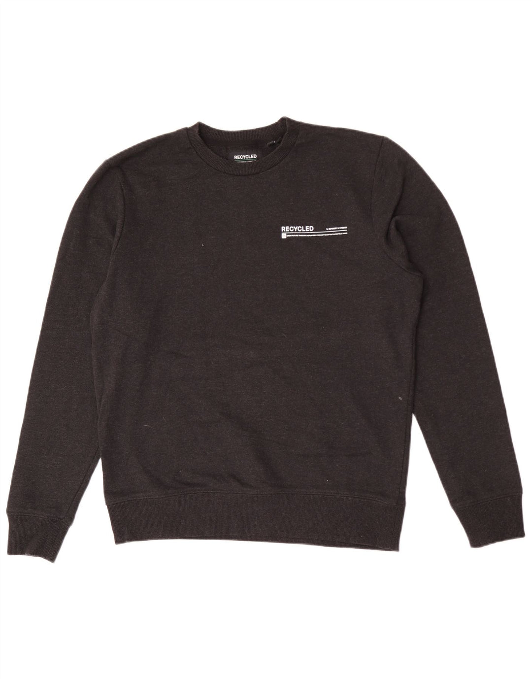 Superdry Hombre Sudadera Jumper Algodón Gris Medio