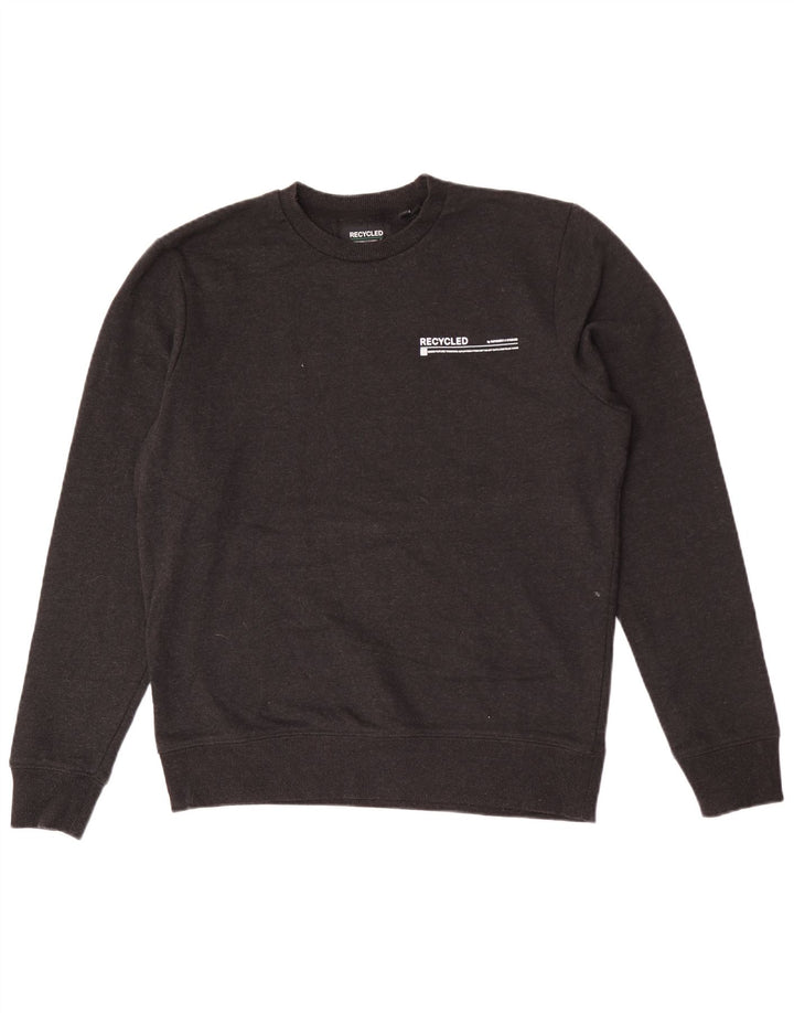 Superdry Hombre Sudadera Jumper Algodón Gris Medio