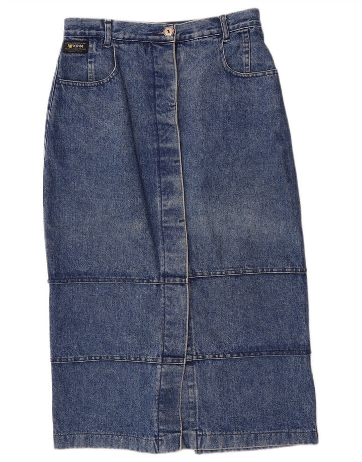 POP 84 Falda vaquera para mujer IT 46 Grande W28 Algodón azul