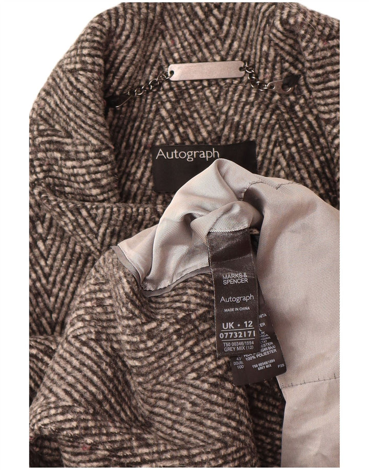 Marks & Spencer Abrigo autógrafo para mujer Reino Unido 42 Gris medio Espiga