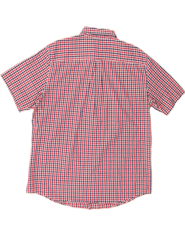 CHAPS Mens Big & Tall Short Sleeve Shirt XL Multicoloured Check Cotton Vintage Chaps and Second-Hand Chaps from Messina Hembry 
