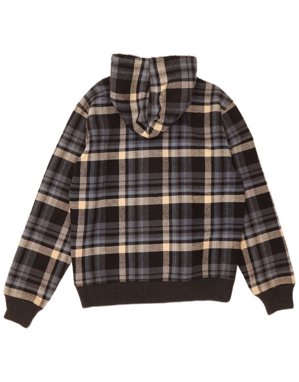 Marlboro Classics Chaqueta bomber con capucha para hombre UK 42 XL Cuadros multicolores