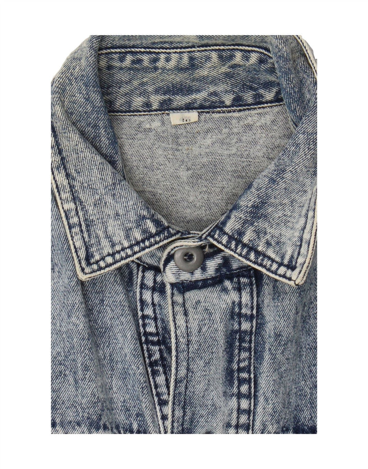 ARIZONA Mens Denim Jacket IT 48 Medium Blue Cotton Vintage Arizona and Second-Hand Arizona from Messina Hembry 