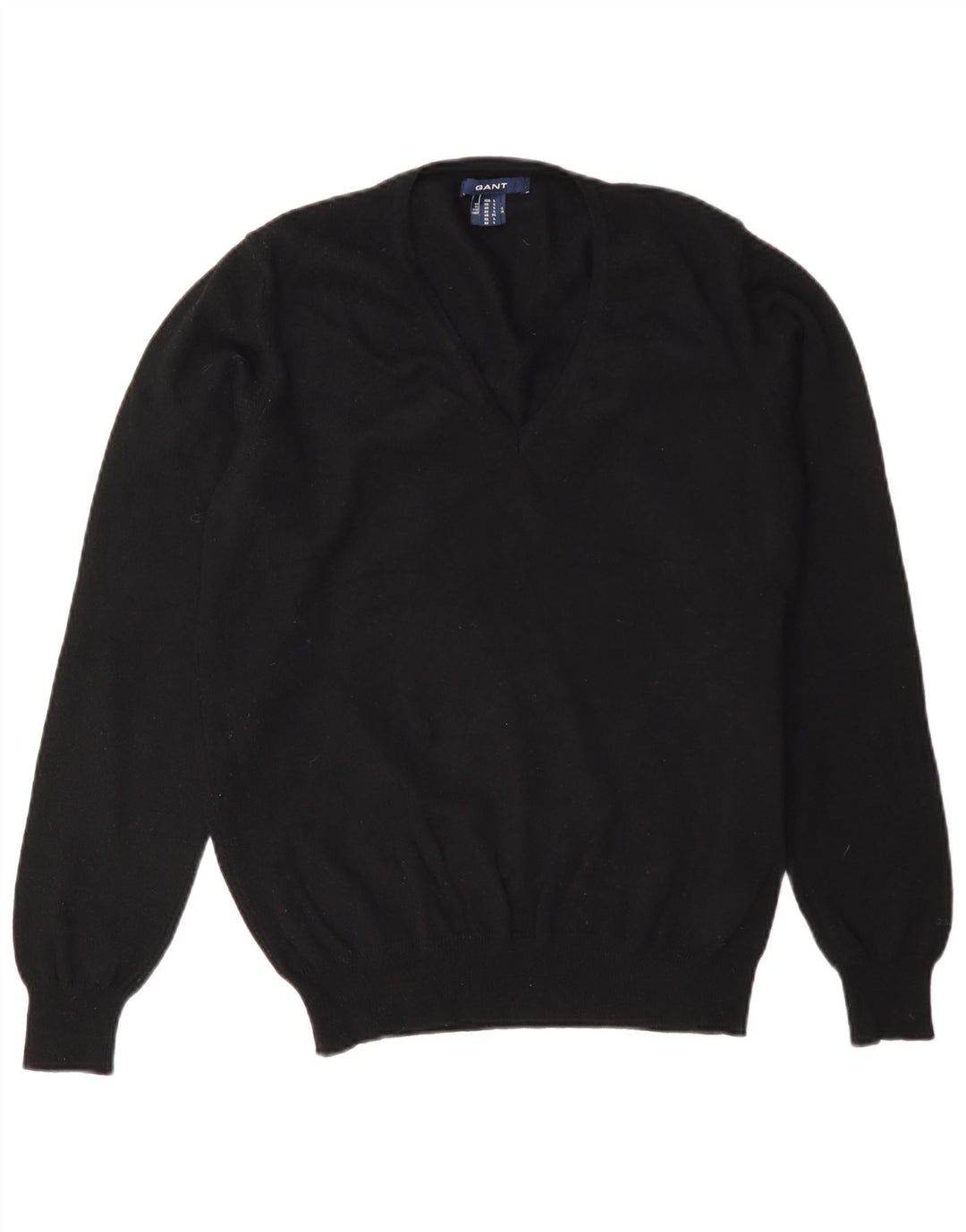 Gant Suéter tipo jersey con cuello en V para mujer UK 44 Large Lana negra