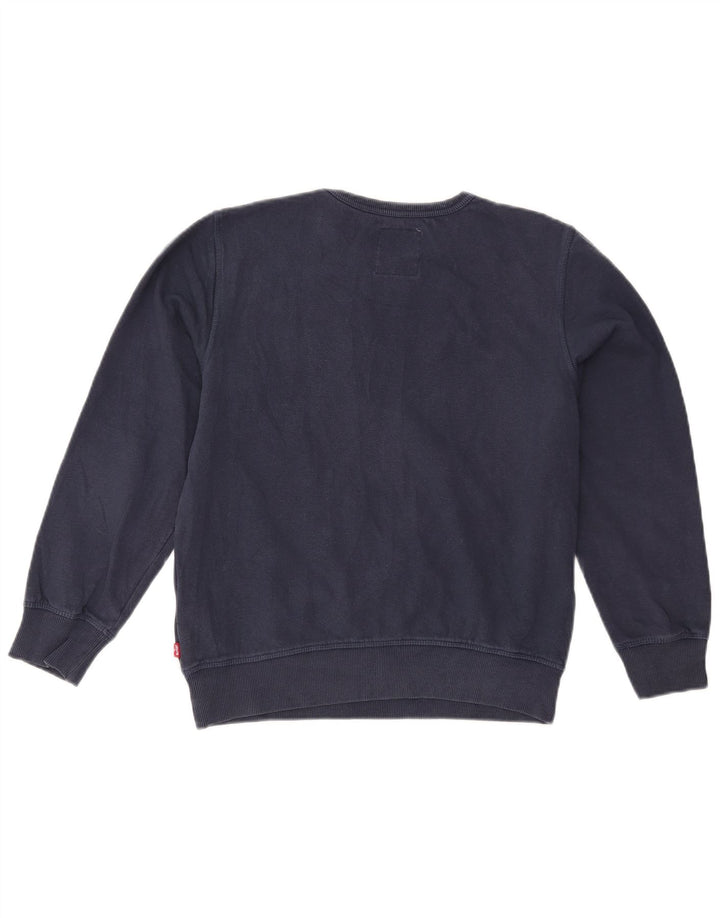 Levi's Sudadera con gráfico para niña Jumper 15-16 años Azul Marino Algodón