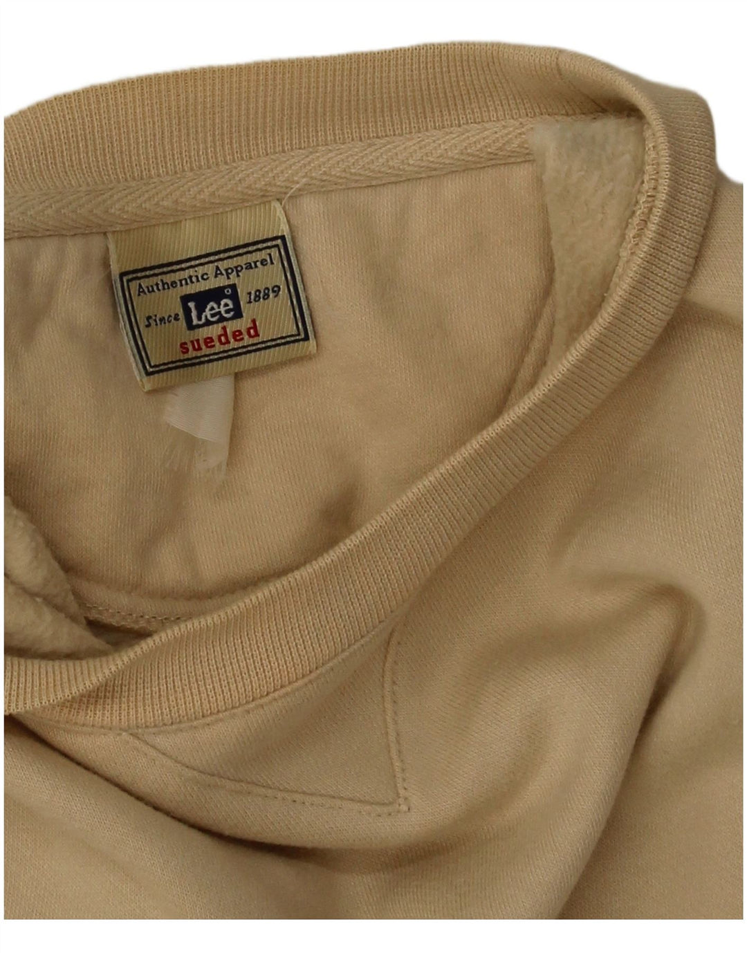 Lee - Sudadera tipo jersey para hombre, talla grande, color beige