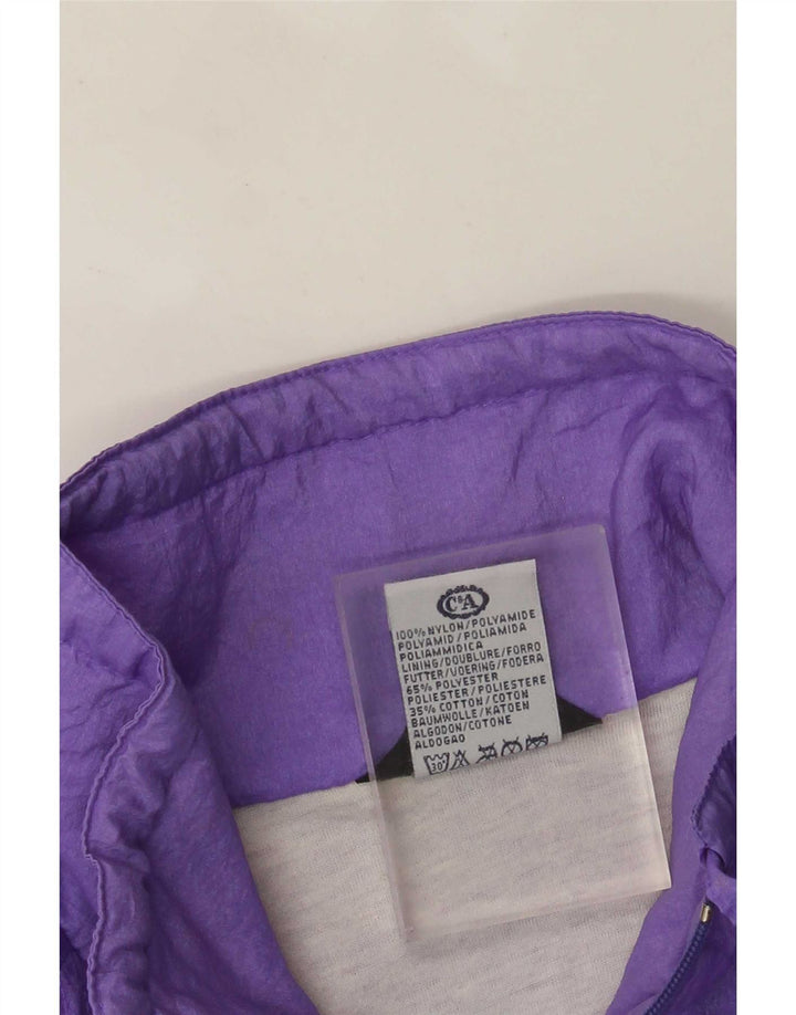Rodeo Chaqueta impermeable extragrande para mujer EU 42 Large Nylon morado