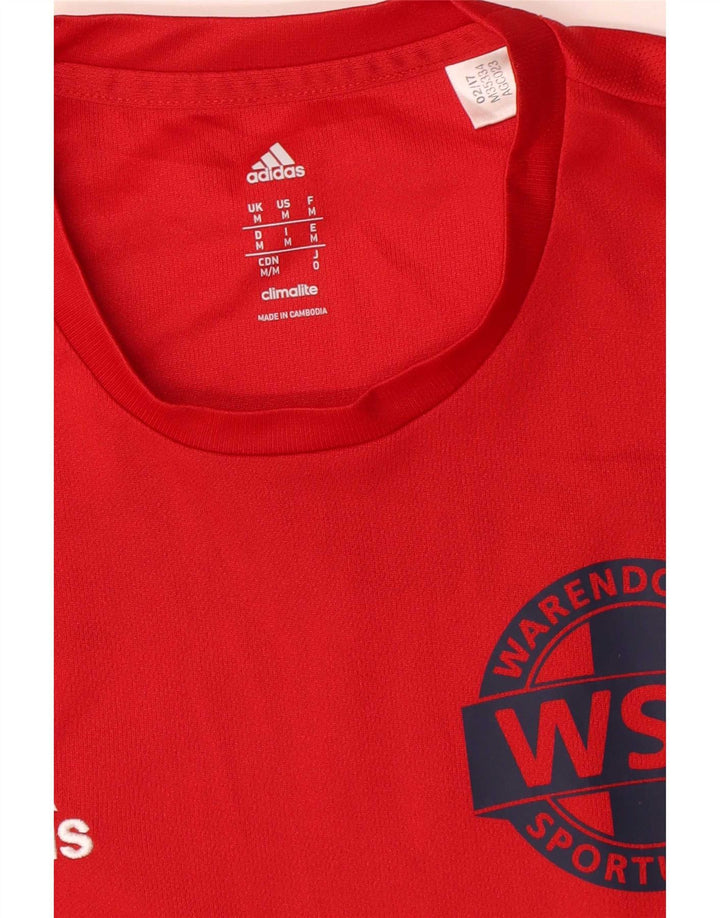 Adidas Hombres Warendorfer Sportuninon Graphic Camiseta Top Medio Rojo