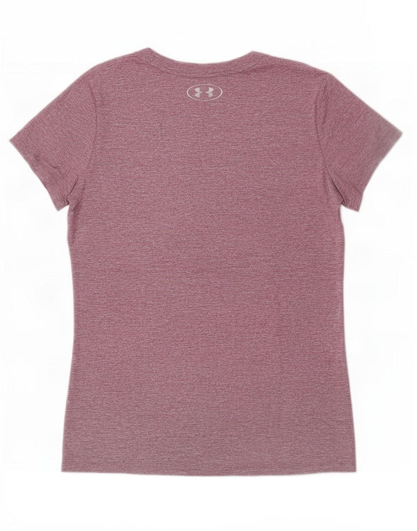 Under Armour Camiseta holgada Heat Gear para mujer UK 6 XS Púrpura moteado