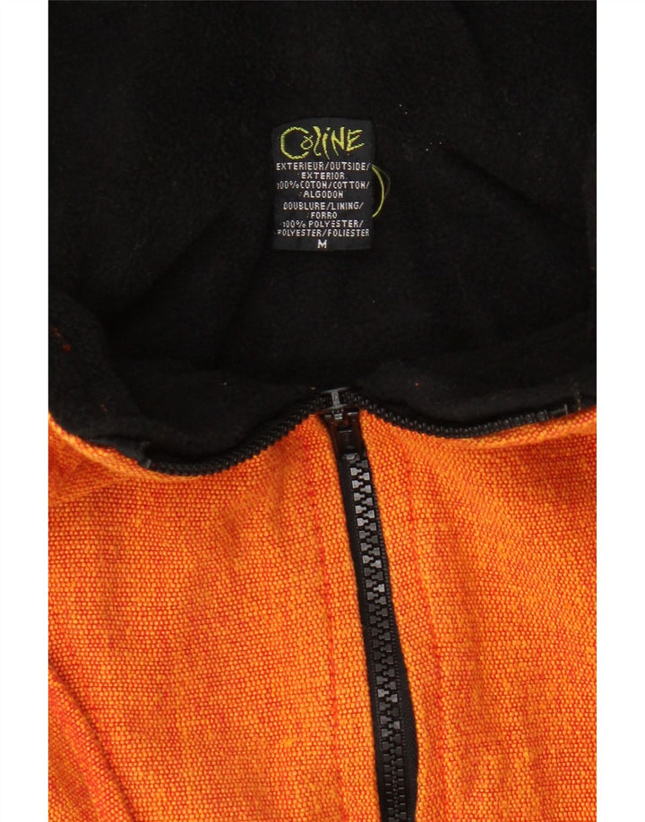 Coline Chaqueta Bomber con Capucha para Mujer UK 12 Algodón Naranja Mediano
