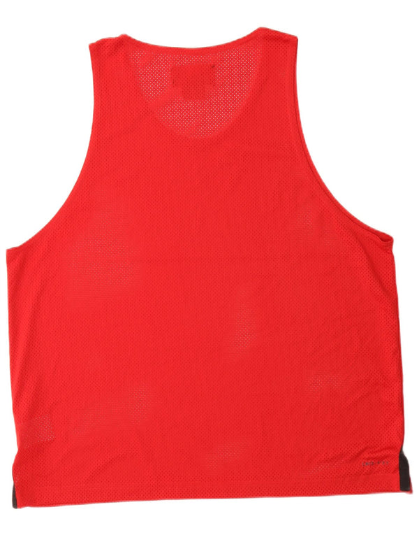 Jordan Mens Dri Fit Chaleco Top Grande Poliéster Rojo