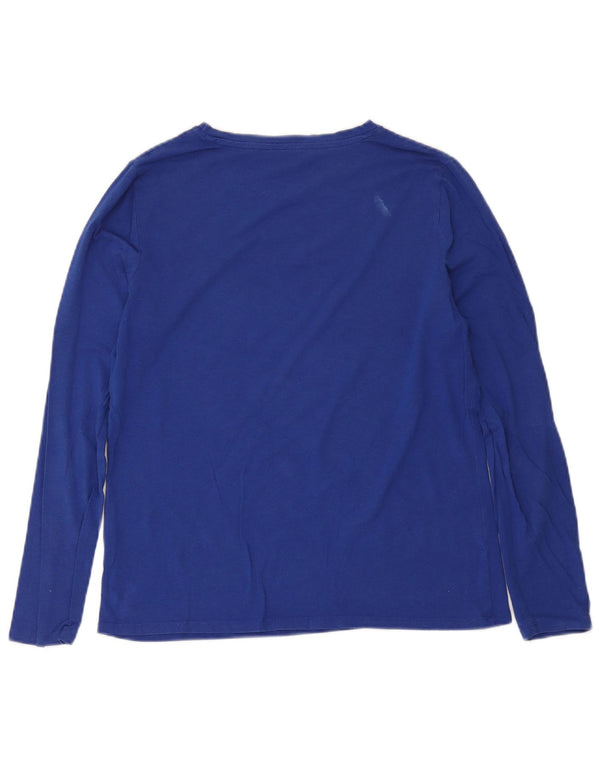 M&Co Top de mujer de manga larga UK 44 Modal azul medio