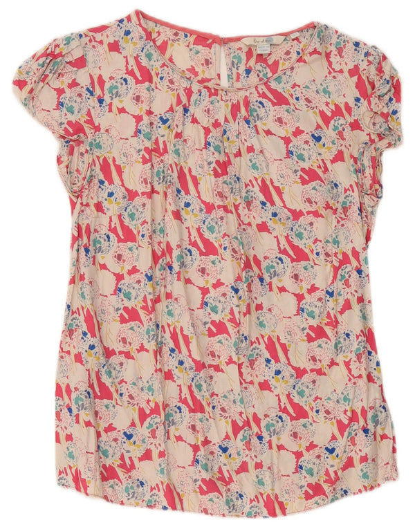 Boden Blusa para Mujer Top UK 40 Small Multicolor Floral Viscosa