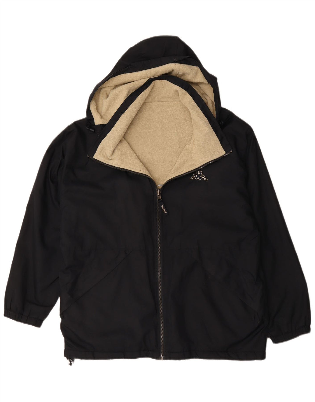 Kappa Chaqueta reversible con capucha para hombre UK 36 Small Azul marino
