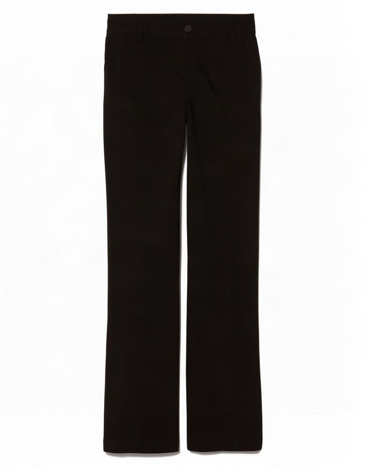 Zara Mujer Pantalón Casual Bootcut Pequeño W26 L30 Negro
