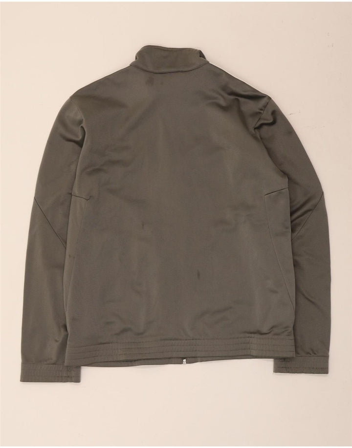 Adidas Hombre Chándal Top Chaqueta Pequeña Gris Colorblock Poliéster