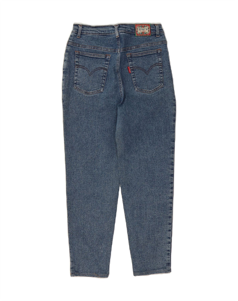 VINTAGE Womens High Waist Tapered Jeans W30 L24 Blue Cotton Vintage Vintage and Second-Hand Vintage from Messina Hembry 