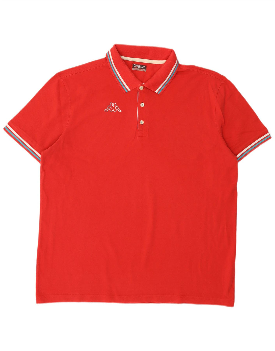 Kappa Polo Hombre 2XL Algodón Rojo