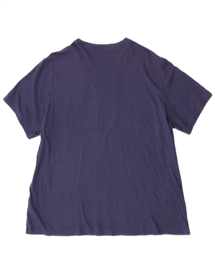 Camiseta Nike Hombre Top 2XL Azul Marino Algodón