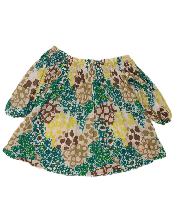 French Connection Top para mujer manga 3/4 UK 42 Mediano Multicolor Floral