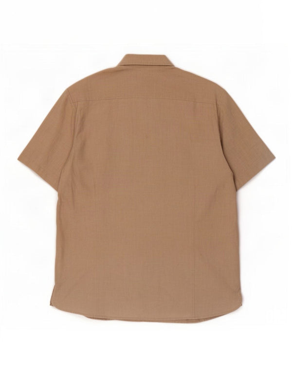 Calvin Klein Jeans Camisa de manga corta para hombre 2XL Beige